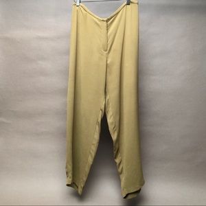 Eileen Fisher Pants Wide Leg Petit Large Tan
